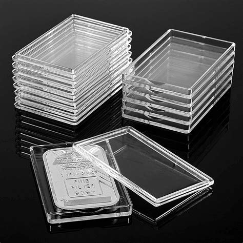 silver metal storage box|1 oz silver bar containers.